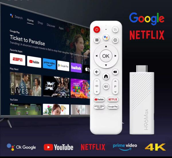 IPTV box/Stick 2025 - Android streaming device met WiFi 6 en 4K ondersteuning voor 70.000+ kanalen