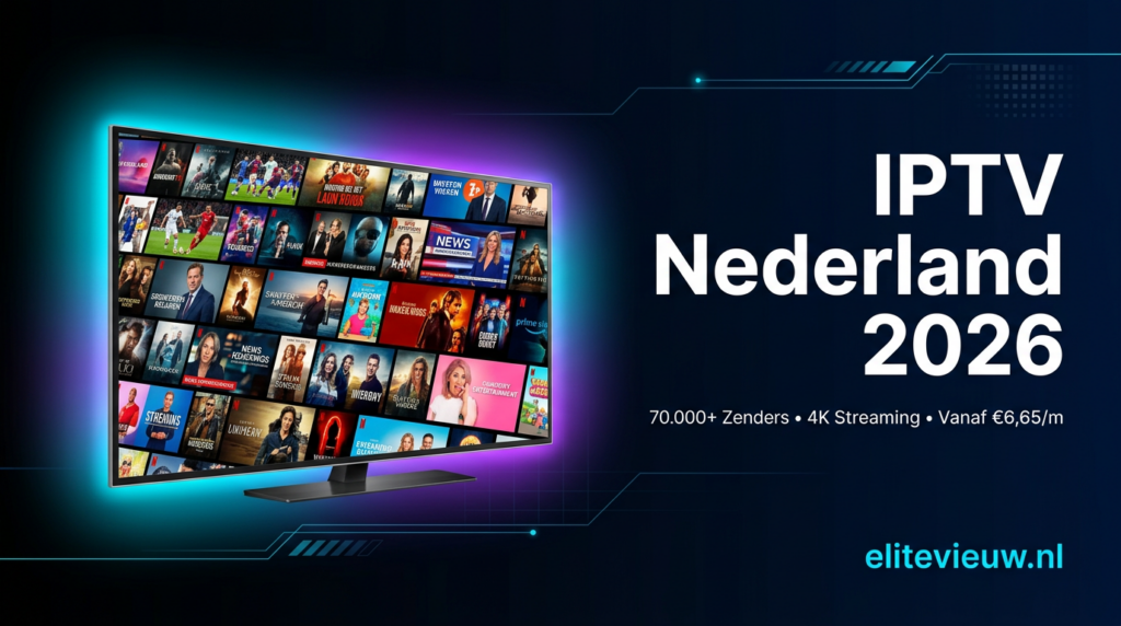 IPTV nieuws en trends Nederland 2026 – EliteVieuw streaming met 70.000+ zenders in HD en 4K