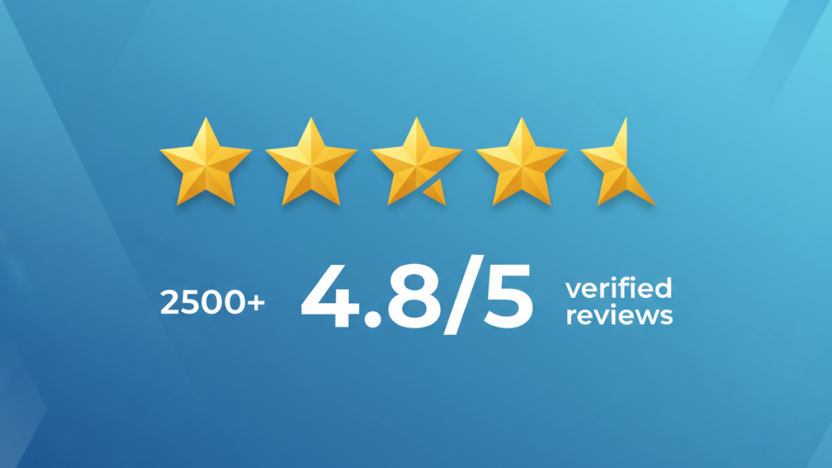 EliteVieuw IPTV reviews Nederland - 4.8 uit 5 sterren met 2500+ klantbeoordelingen van tevreden gebruikers in 2025